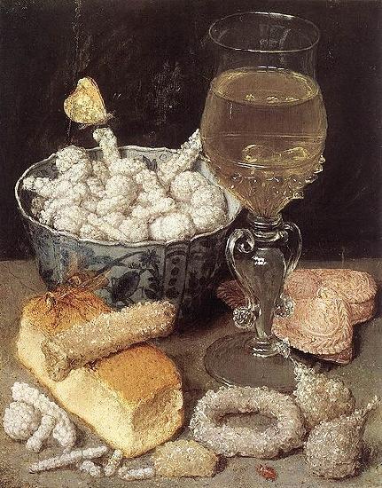 Georg Flegel Still-Life with Bread and Confectionary Norge oil painting art